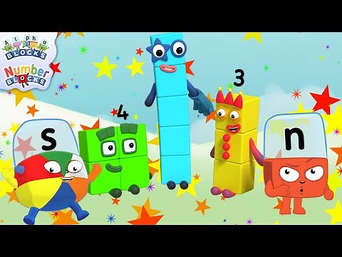 Numberblocks and Alphablocks Best of Friends Compilation | Learn to Read and Count | ‪@Blocks-Universe‬