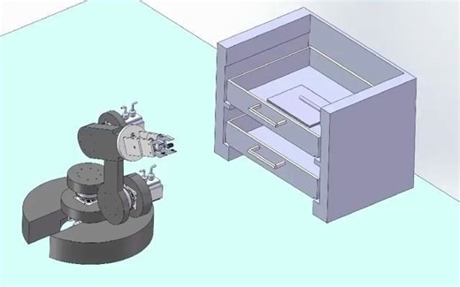机械人搬运动画3D仿真运动 SW动画制作 SW动画配合控制器用法 示教坐标动画