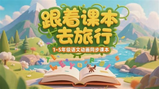 全107集【跟着课本去旅行】带娃去旅行，不如跟着课本走！1-5年级同步场景演绎语文课 让书本知识更有趣 深入了解课本背后的文化历史自然知识