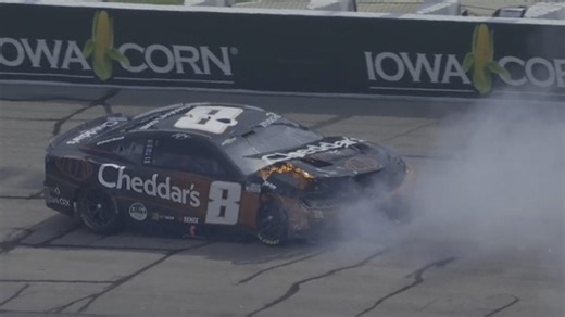Kyle Busch wrecks during Iowa Cup Series practice - NASCAR Cup Videos