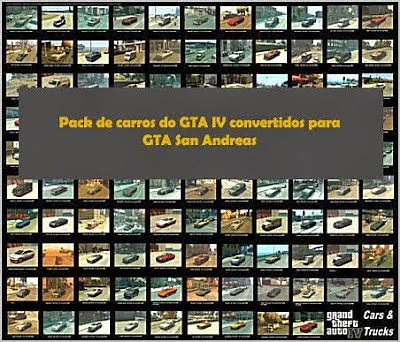Pack de Veículos GTA IV to SA - MixMods - Mods para GTA SA e outros