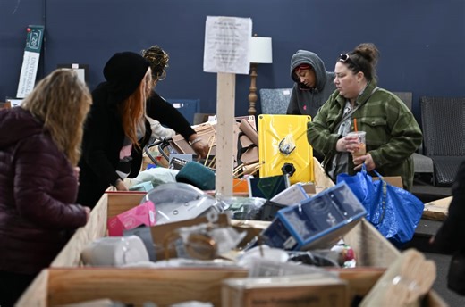 On Williamson Road, 'Roanoke's First Bin Store' Attracts Weekly Lines of Bargain Hunters