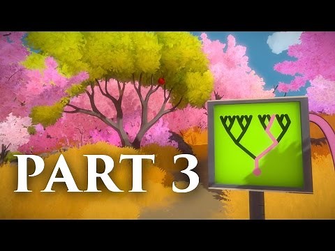 The Witness Gameplay Walkthrough Part 3 - THE TREE WITH THE RED APPLE & SYMMETRY