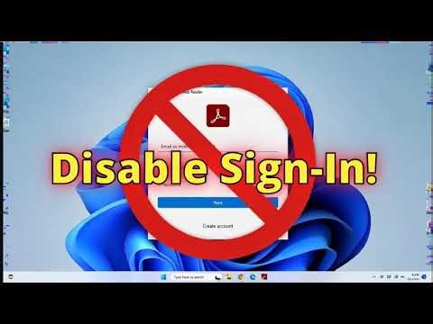 How to disable Adobe Reader sign in for users via Customization Wizard