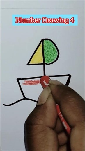 Number Draw 4| #drawingpatterns #drawing #art #kidslearning