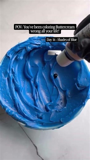 Day 14 : navy... royal blue... cornflower... porcelain... sea blue... cream Same base... just