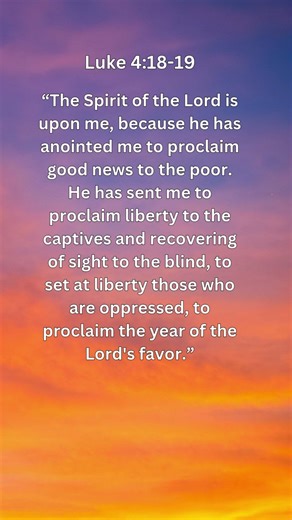 Jesus Saves | Luke 4:18–19 Daily Bible Verse