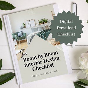 Printable Interior Design Checklist, Room by Room List, Construction Binder , New Construction Checklist, Home Project Planner, Vendor List - Etsy