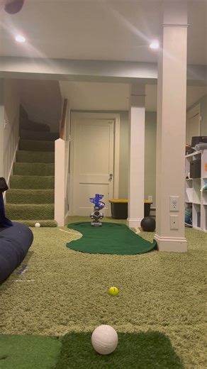 day 23 of pitching machine trick shot