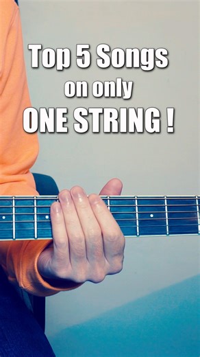 7.1K views · 52 reactions | Top 5 Songs on ONE STRING #guitar #tutorial | Ipsaous | Facebook