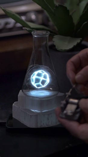 Ulexite Pepper's Ghost Music Box