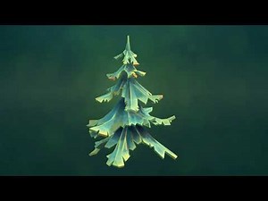 Pine Tree Textured Low-poly (3d model)