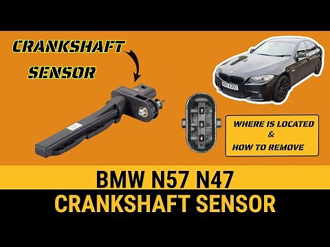 How to remove crankshaft sensor BMW N47 N57 Crank sensor location F10 F11 F01 G11 G12 E92 F30 F32