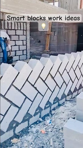 Smart blocks work ideas 💡 #civilengineering #heavycivil #construction
