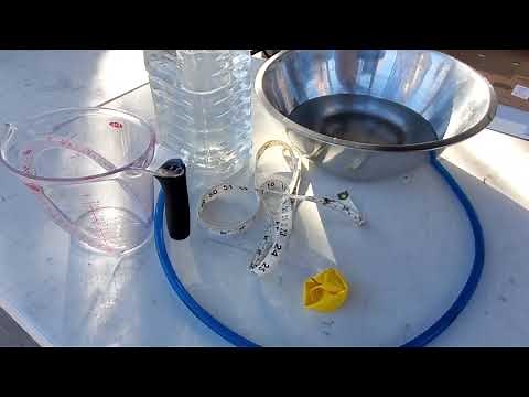 Measuring lung capacity with a homemade spirometer