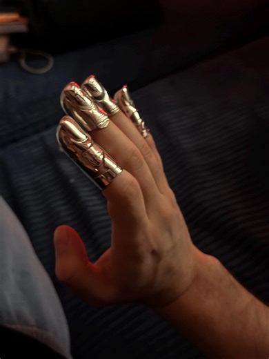 Avant-garde Jewelry.sterling Silver Long Finger Star Ring.handcrafted Statement Long Knuckle Ring Unique - Etsy