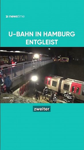 Waggons entgleist: U-Bahn-Unfall in Hamburg