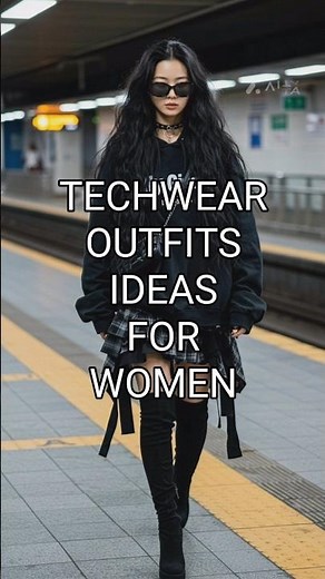 5 Techwear Spring Outfits for Women 2026 ⚙️ Futuristic Street Style