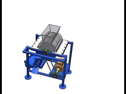 Assembly Animation of a groundnut shelling machine.