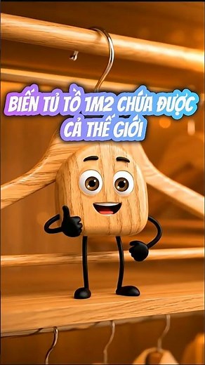 Cách Biến tủ đồ 1m2 chứa được cả thế giới #sapxeptudo #phongnho #meovatcuocsong