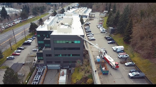 This week, crews from South King Fire, King County Fire District #2, Eastside Fire & Rescue, Puget Sound Fire, and Renton Regional Fire Authority completed our 4 day Aerial Dynamics class. This is a one of a kind ladder truck curriculum unique to the Fire Training Consortium that teaches the mathematics behind the many movements an aerial ladder truck makes along with real world tactical positioning and aerial rope rigging. Our Aerial Dynamics program takes a ladder truck operator and turns them