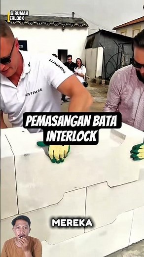 Cara pasang bata interlock yang lebih murah‼️#kontraktor #seputarbangunan #rumahminimalis #bata