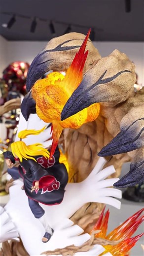 #367 Deidara vs Gaara Epic Battle Statue – Art is an Explosion! 💥🔥 | Naruto Shorts