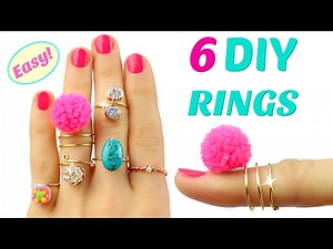 6 DIY Rings | Adjustable & NO Tools! | Easy rings