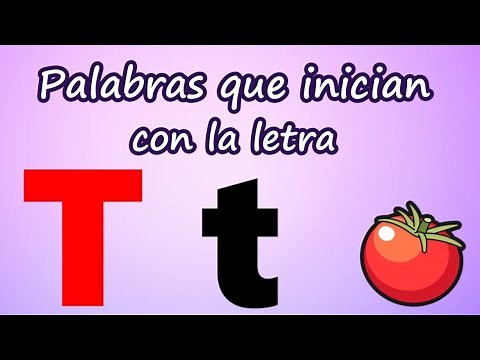 Palabras que inician con T | Aprende a leer y escribir