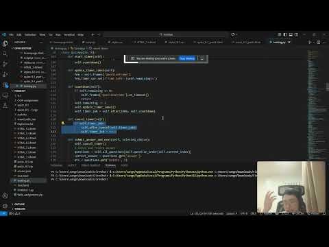 Assignment 3 - Quiz application using tkinter