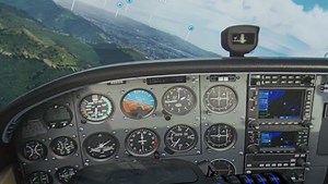 One handed straight approach to NZNS in C172 (in the Avenger 202 PRO and ASOBO FS 2020 with multiview surround on. Sim is built inside Avenger 202 PRO projection surround | SimPit Surround Projection Systems