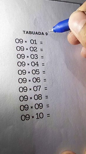 1.8M views · 30K reactions | Tabuada do 9 #enem #entendamatematica #estudos #aula #matematicasimples #aprender #aprender | Entenda Matematica | Facebook