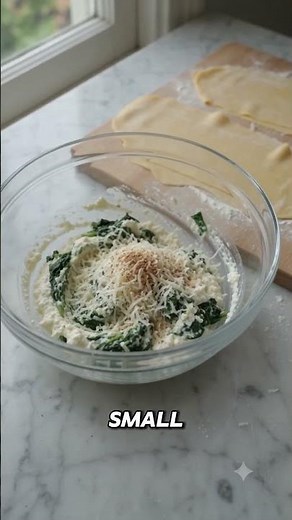 Homemade Ravioli in Sage Brown Butter #easyrecipe #shorts