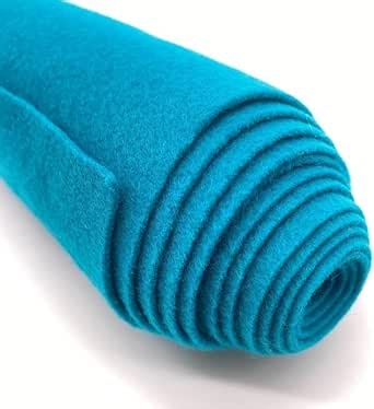 Ice Fabrics Craft Felt Fabric by The Yard - 72" Wide & 1.6mm Thick Acrylic Felt - Soft and Durable Turquiose Fabric for DIY Arts & Crafts, Decorations and More - Half Yard Turquiose
