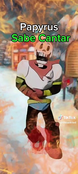 papyrus canta como los mismísimos angeles 💖🔥 #fypシ #fypシ゚viral #song #fyp #deltarune #megalovania #papyrusundertale #tobyfox #papyrus #sans #sansundertale #undertale