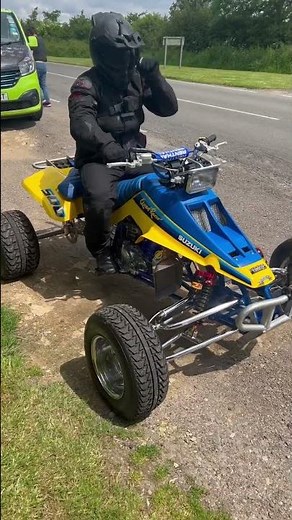 Kickstarting a Suzuki Quadzilla LT500 2 Stroke! #shorts