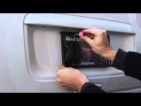 How to install license plate bolts