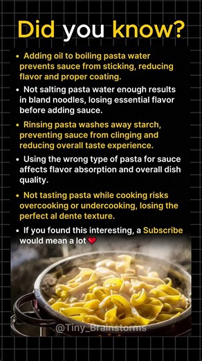 Common Pasta Cooking Mistakes To Avoid