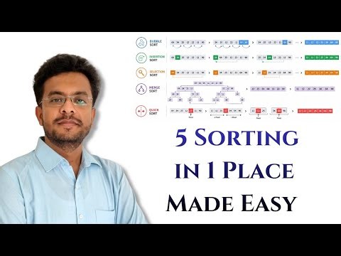 All Sorting Algorithms explained in 1 video | Bubble, Selection, Insertion, Merge & Quick | DSA 12