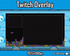 Retro Twitch Overlay Tetris Fan Art - Etsy