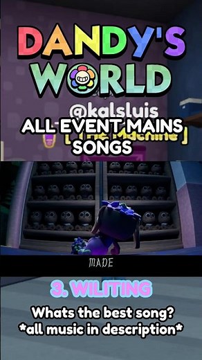 Dandy’s world all event main songs #fypシ #roblox #shorts #dandysworld #music #robloxdandysworld