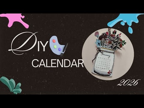 Made a Calendar Out of Paper #diy#2026