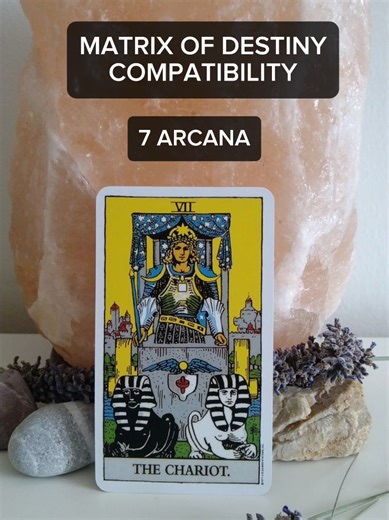 Relationship compatibility - 7 Arcana - The Chariot ❤️✨ #matrixofdestiny #destinymatrix #energy #spiritual #soulmate