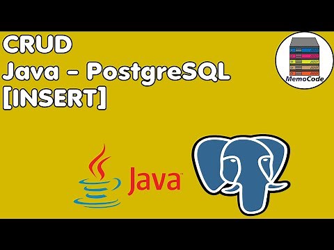 CRUD con Java y PostgreSQL [INSERT] #1