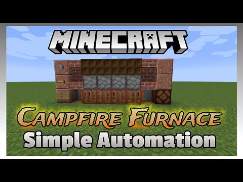 Campfire Furnace - Simple Minecraft Vanilla Automation