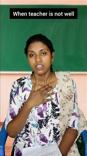 Teacher is Sick🤒 #schoolcomedy #sickteacher #relatable #studentlife #funnyvideo #JeeviSekar #viral