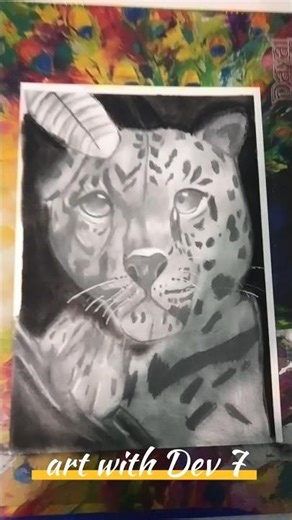 how to draw a realistic animal drawing💀#viral #realistic#anime animal