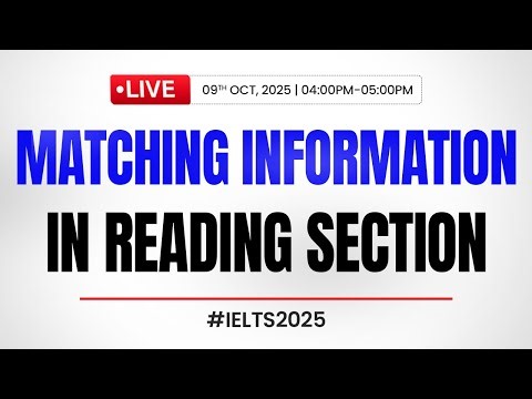 IELTS Reading: Matching Information Masterclass! (Tips to Find the Right Paragraph)
