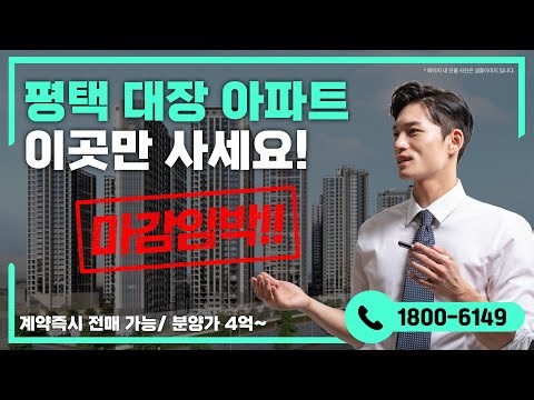 입주시 까지 계약금 500만원 | 힐스테이트 평택역 센트럴시티