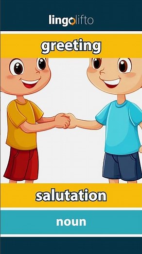 🇬🇧🇫🇷 greeting - salutation : learn English : apprenons l'anglais : vocabulary builder